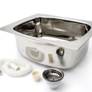 Admiral 18 x 16 x 8 inches SS 202 Grade Steel kitchen sink